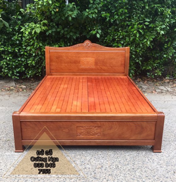 Giường Gỗ Xoan Đào Mẫu Nữ Hoàng - Phản 