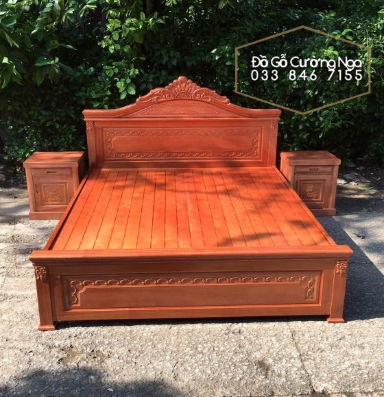 Giường Gỗ Xoan Đào Nữ Hoàng Vạt Phản