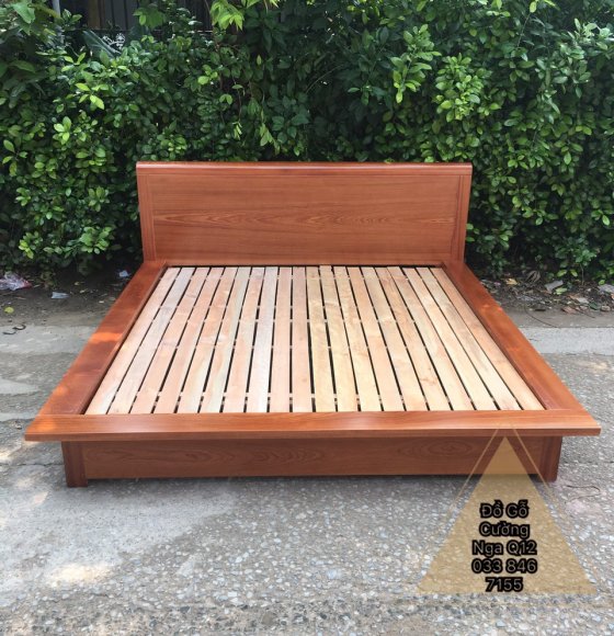 Giường Gỗ Xoan Đào Mẫu Nhật