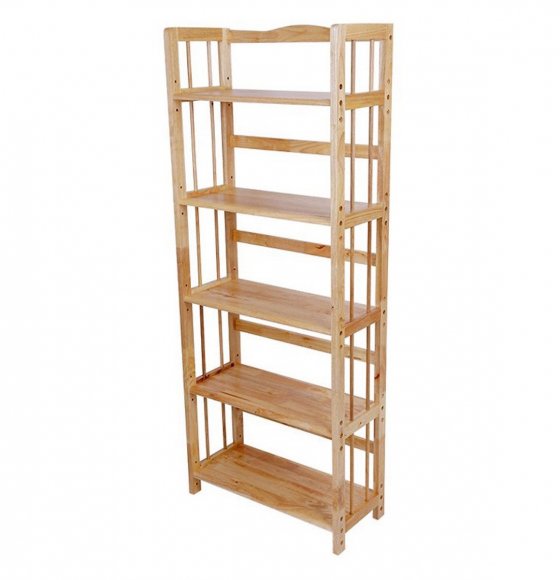 Kệ Sách Gỗ 5 Tầng x 65 Gỗ Cao Su 