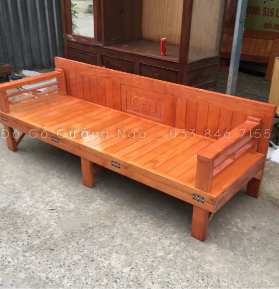 Giường gỗ gấp thông mình 1m4