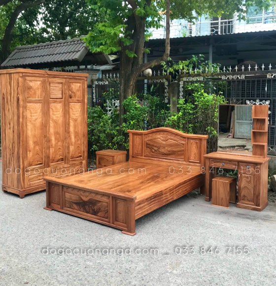 Combo phòng ngủ gỗ hương xám HX 0.3
