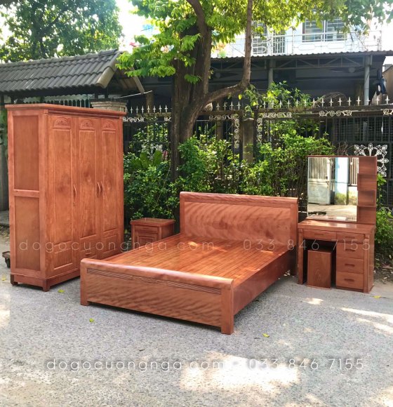 Combo Phòng Ngủ Gỗ Xoan Đào - Mẫu Vòm (16)
