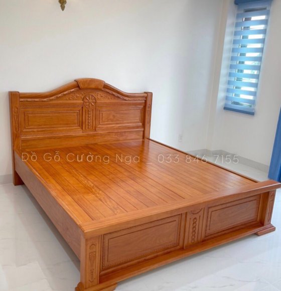 Giường Ngủ Gỗ Gõ Đỏ giao khách tại - Gò Vấp 
