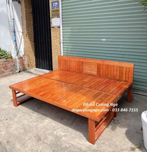 Giường Gâp Chân Cao 1m6x2m GN 35
