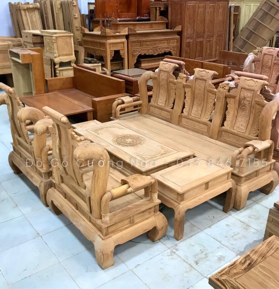 Salon Gỗ Gõ Đỏ Mẫu Tần Thủy Hoàng 