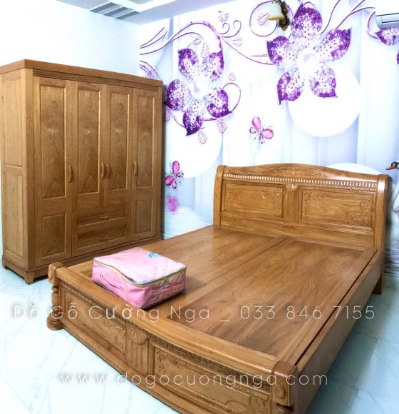 Bàn giao combo nguyên căn nội thất gỗ Gõ Đỏ cho ac khách tại Quận 12 