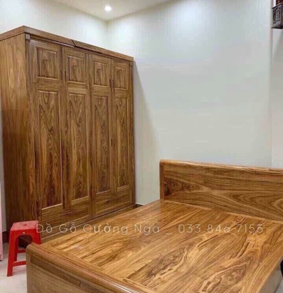 Combo phòng ngủ gỗ Hương Xám cao cấp - GK 90.29