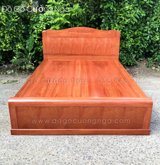 Giường Gỗ Hương Đá Vạt Phản Liền Cao Cấp Hiện Đại 