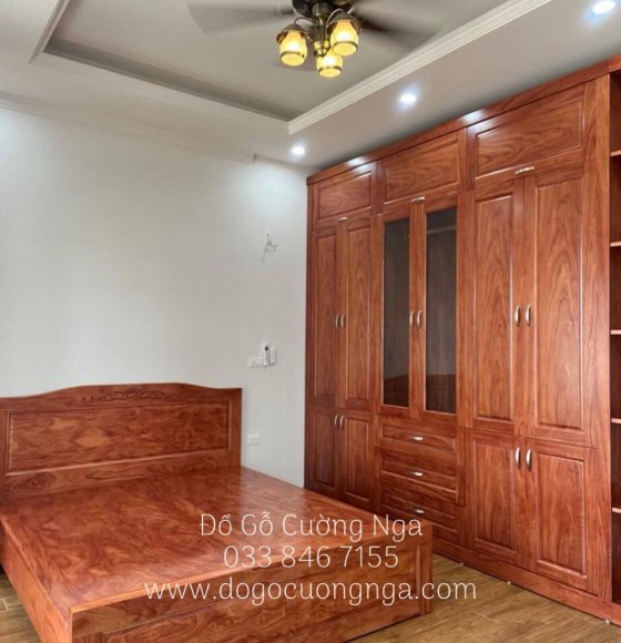 Combo phòng ngủ gỗ cẩm - hàng đặt 