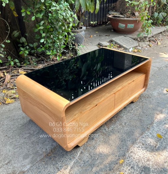 Bàn Trà Gỗ Sồi Tự Nhiên Hiện Đại 