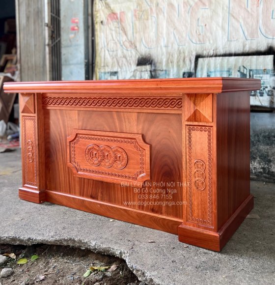 Bàn Làm Việc Gỗ Xoan Đào 1m4 Hiện Đại Giá Rẻ Đẹp