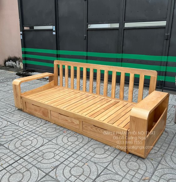 Giường Rút Thông Minh Gỗ Sồi