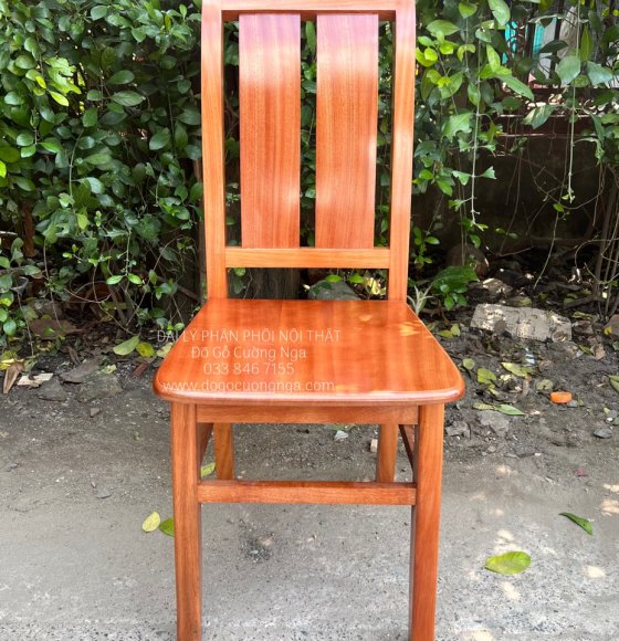 Ghế Ăn Gỗ Xoan Đào 2 Lá Hiện Đại