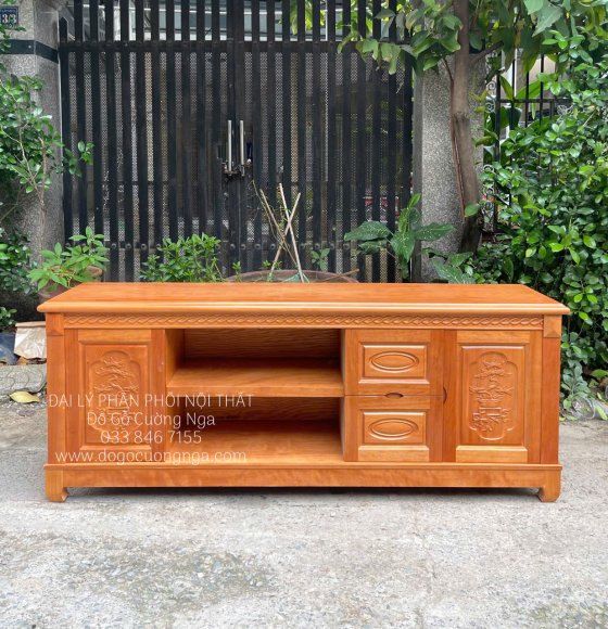 Kệ TiVi Gỗ Đinh Hương Mẫu Quẩy 