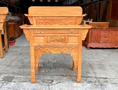 Cách chọn bàn thờ gia tiên 2 tầng gỗ tự nhiên và hướng đặt bàn thờ 