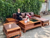 Mẫu Bàn Ghế Sofa Gỗ Hương Giá Tốt Ưa Chuộng Nhất 2024